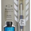 Parker Vector Mettalix Fountain Pen (Blue) with Quick Ink Bottle