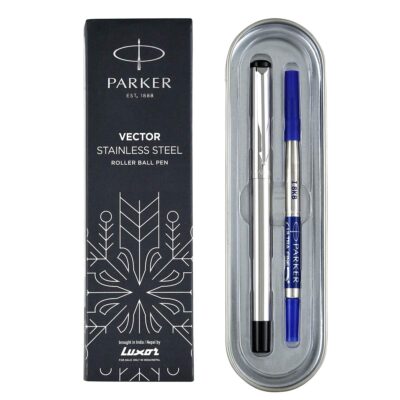 Parker Vector Stainless Steel Chrome Trim Roller Ball Pen| …