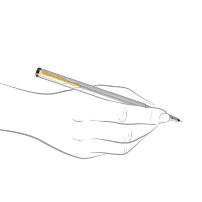 Parker Vector Stainless Steel Gold Trim Roller Ball Pen | I…