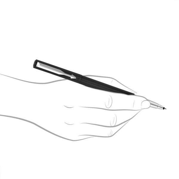Parker Vector Standard Chrome Trim Roller Ball Pen| Black Body Color| Ink Color - Blue | For Employees | Perfect For Professional Use - Image 5