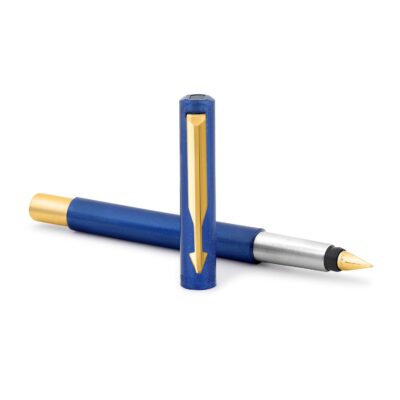 Parker Vector Standard Gold Trim Fountain Pen| Metallic Blu…
