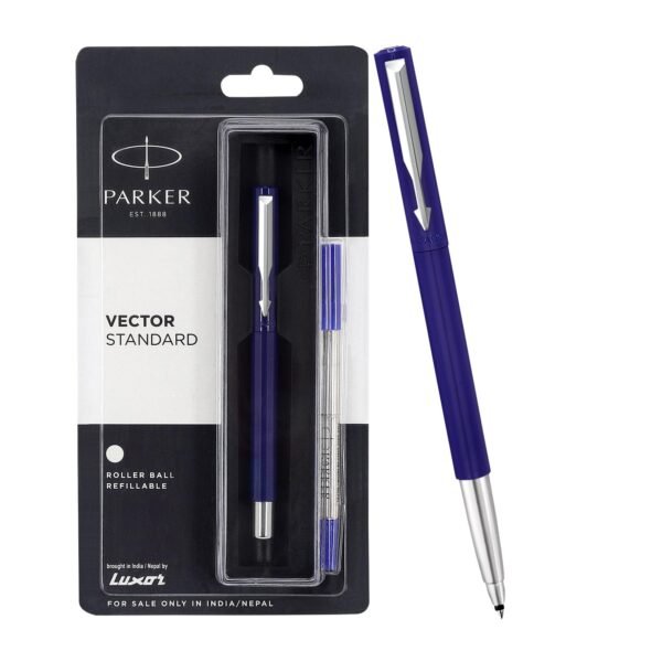 Parker Vector Standard Roller Ball, Blue, 1 Count (Pack of 1) (9000017248) - Image 4