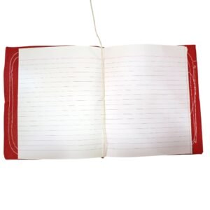 Alternative view of Bahi Khata Book | Traditional Red Cloth Binding Account Book | 21.5cm x 18.5cm