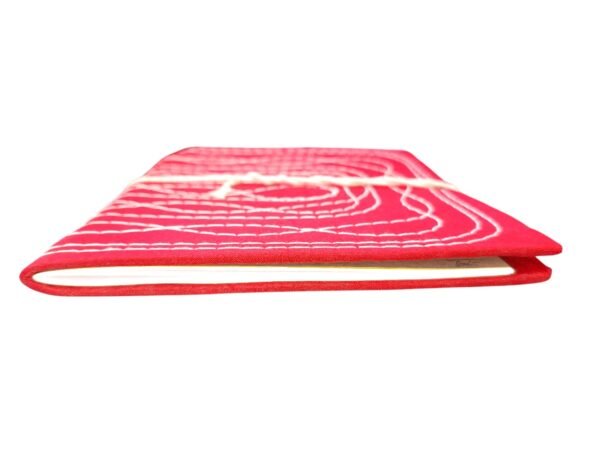Bahi Khata Book | Traditional Red Cloth Binding Account Book | 21.5cm x 18.5cm - Image 5