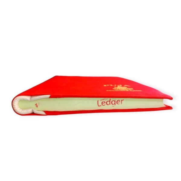 Puja Red Cloth Binding Ledger Register – 33x21 cm | Ledger Book | Hard Cover | Office Use - Image 5