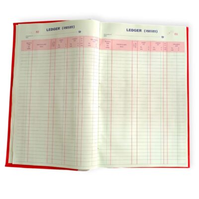 Puja Red Cloth Binding Ledger Register – 33x21 cm | Ledger …