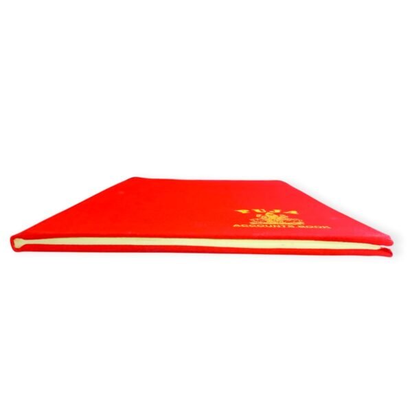 Puja Red Cloth Binding Ledger Register – 33x21 cm | Ledger Book | Hard Cover | Office Use - Image 6