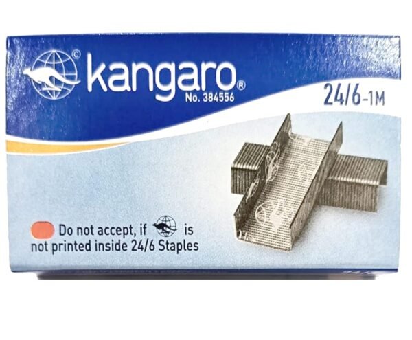 kangaro Heavy Duty Staples Pins (Set of 20 Box) (Size - 24/6-1M) Kangaro Original Staple Pins - Image 4