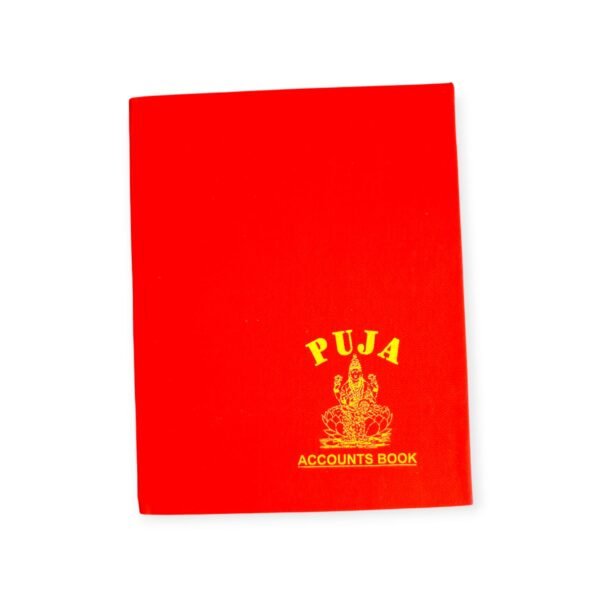 Puja Red Cloth Binding Copy – Ruled| 21x17 cm | Hard Cover - Image 2