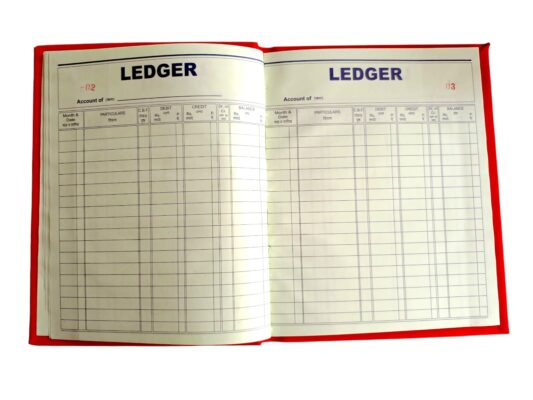 Puja Red Cloth Binding Hardbound Ledger Copy – Ledger 21x17…