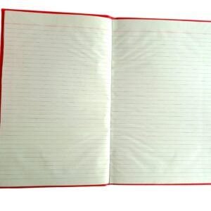 Alternative view of Puja Red Cloth Binding Register – 33x21 cm | Ruled | Hard Cover | Office Use