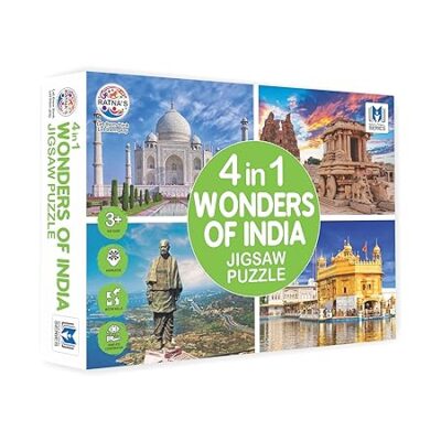 Ratna's 4 in 1 Wonders of India Jigsaw Puzzle (4 x 35 Piece…