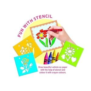 Alternative view of RATNA'S 5 in 1 Craft KIT for Kids Combo of Greeting Card Making,EVA Finger Puppet, Origami, Fun Stencils and EVA Pen Stand Making