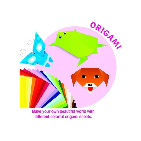 RATNA'S 5 in 1 Craft KIT for Kids Combo of Greeting Card Making,EVA Finger Puppet, Origami, Fun Stencils and EVA Pen Stand Making - Image 6