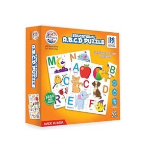 Ratna's eduactional ABCD Jigsaw Puzzle for Kids to Start Their Preschool Learning and Enhance Their Knowledge and Improve Vocabulary