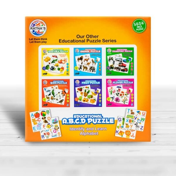 Ratna's eduactional ABCD Jigsaw Puzzle for Kids to Start Their Preschool Learning and Enhance Their Knowledge and Improve Vocabulary - Image 8