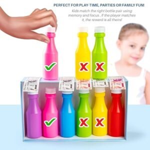 Alternative view of RATNA'S Bottle Bonanza, Educational Colour Matching Game, Fun Fair Party Games for All Ages