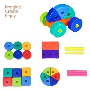 Alternative view of RATNA'S Building Block Toys for Kids.Age(2 to 6) Multicolour (Active Blocks Junior)
