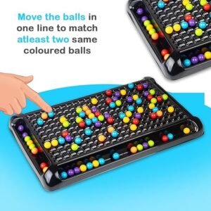 Alternative view of Ratnas Double Trouble Jumbo Colourful Rainbow Ball Matching Candy Crush Board Game for 2 to 4 Players Family Game
