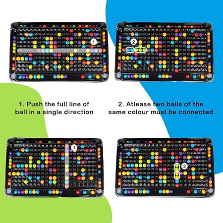 Ratnas Double Trouble Jumbo Colourful Rainbow Ball Matching Candy Crush Board Game for 2 to 4 Players Family Game - Image 3