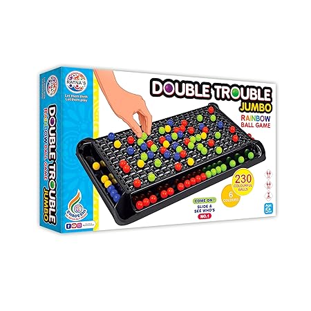 Ratnas Double Trouble Jumbo Colourful Rainbow Ball Matching Candy Crush Board Game for 2 to 4 Players Family Game - Image 6