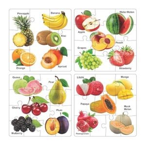 Ratna's Educational Fruit Jigsaw Puzzle for Kids to Enhance Their Knowledge About Fruit and Teach Your Kids About Fruits