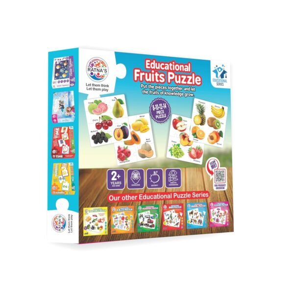 Ratna's Educational Fruit Jigsaw Puzzle for Kids to Enhance Their Knowledge About Fruit and Teach Your Kids About Fruits - Image 4