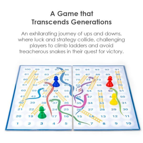 Ratna's Magnetic Snakes and Ladders with Ludo Board Game for Kids and Family Fun - Image 6