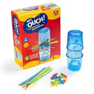 Alternative view of RATNA'S Bounce & Challenge Family Board Game, 2-4 Players, 16 Colourful Balls with Base Setup and Challenge Cards, Games for Kids 5+ Years