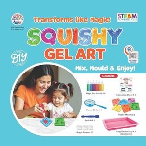 Alternative view of Ratna's Squishy Gel Art DIY Kit, 3D Colorful Soft and Squishy Sea Creatures, STEAM Learning Activity Set, Magic Water Gel Toys for Girls and Boys Ages 7+ Years