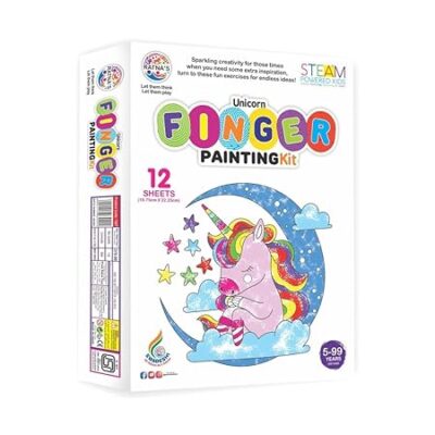 RATNA'S Unicorn Finger Painting Kit Non Toxic Colours with …