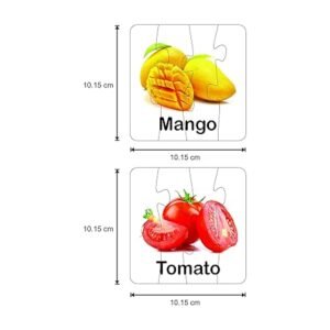 Alternative view of RATNA'S Educational Jigsaw Puzzle Range for Kids (Match The Fruit & Vegetable)